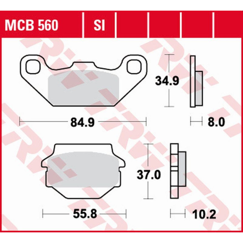 TRW ZF KLOCKI HAMULCOWE KH SINTER OFFROAD KAWASAKI KFX 250 '87-'04, KEF 300 LAKOTA '95-'03, SUZUKI LT-R 250 '87-'90 TRW ZF KLOCKI HAMULCOWE KH SINTER OFFROAD KAWASAKI KFX 250 '87-'04, KEF 300 LAKOTA '95-'03, SUZUKI LT-R 250 '87-'90