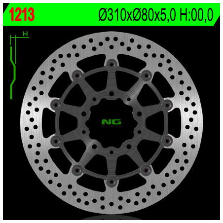 NG TARCZA HAMULCOWA PRZÓD KAWASAKI ZX6R 636 13-16, Z800 12-17, ZX10R 08-15, Z1000 14-20, ZZR1400 06-17, GTR1400 07-18
