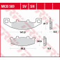 TRW ZF KLOCKI HAMULCOWE KH129 SINTER STREET KAWASAKI GPZ 400R '89-, ZZR 500/600 '90-'92, GPX 600R '88-'99