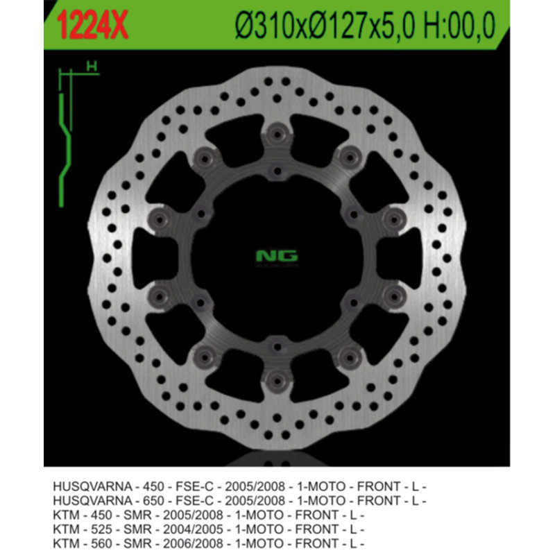 NG TARCZA HAMULCOWA PRZÓD HUSABERG FS 570 '10-'11, FS 450 '05-'08, KTM SMR 450 '04-'14, SMR 525 / 560 '05-'08 WAVE NG TARCZA HAMULCOWA PRZÓD HUSABERG FS 570 '10-'11, FS 450 '05-'08, KTM SMR 450 '04-'14, SMR 525 / 560 '05-'08 WAVE