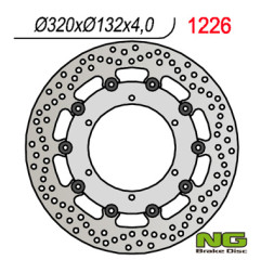 NG TARCZA HAMULCOWA PRZÓD YAMAHA XT660 X '04-'16 320 MM (320X132X4) (PŁYWAJĄCA)(6x8,50mm)