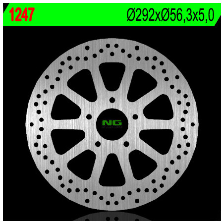NG TARCZA HAMULCOWA TYŁ HARLEY DAVIDSON 750/883/1200/1340/1450/1584/1690 (292X56,3X5) (5X10,5MM)