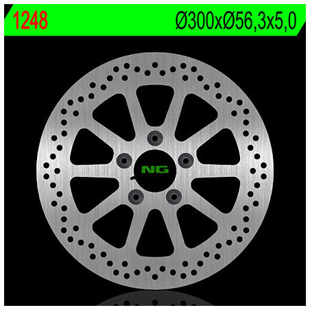 NG TARCZA HAMULCOWA PRZÓD HARLEY DAVIDSON 883/1200/1450/1584/1690/1800 (300X56,3X5) (5X8,5MM)