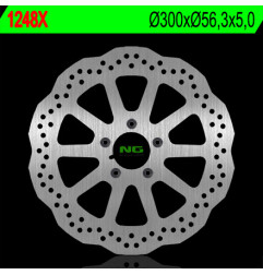 NG TARCZA HAMULCOWA PRZÓD HARLEY DAVIDSON 883/1200/1450/1584/1690/1800 (300X56,3X5) (5X8,5MM) WAVE