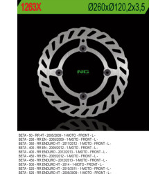 NG TARCZA HAMULCOWA PRZÓD BETA 50/350/400/450/498/500 RR ENDURO (260X120,2X3,5) (4X8,5MM) WAVE 4 OTWORY