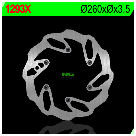 NG TARCZA HAMULCOWA PRZÓD BETA RR ENDURO 250/300 '12-'23, XTRAINER 250 '17-'22 4T 390/400/430/450/480/498 WAVE 6 OTWORÓW