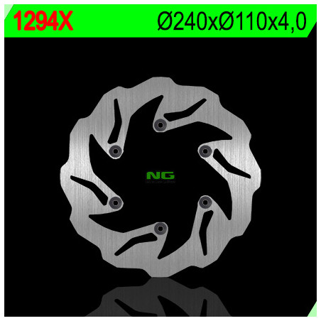 NG TARCZA HAMULCOWA TYŁ BETA RR ENDURO 250/300 '12-'22 (240X110X4,2) WAVE (6X6,5MM) (NG141; NG129)