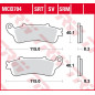 TRW ZF KLOCKI HAMULCOWE KH281 SINTER HONDA NSS 250 JAZZ '01-'04, FJS 400 SILVERWING '06-'08