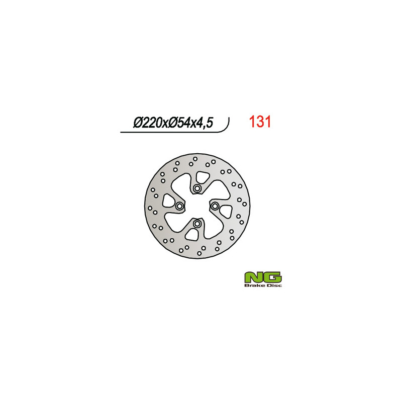NG TARCZA HAMULCOWA PRZÓD YAMAHA YP 125 MAJESTY '96-'98 (220X54X4,5) NG TARCZA HAMULCOWA PRZÓD YAMAHA YP 125 MAJESTY '96-'98 (220X54X4,5)