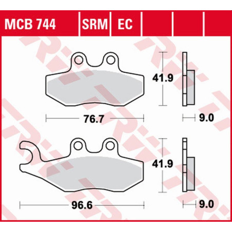 TRW ZF KLOCKI HAMULCOWE KH353 SINTER APRILIA SPORTCITY 2T 50 '08-'13, SPORTCITY 125 '05-'13, SR 125/300 '10