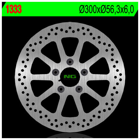 NG TARCZA HAMULCOWA TYŁ HARLEY DAVIDSON 1450/1584/1690/1800 (300X56,3X6) (5X10,5MM) - ZASTĘPUJE NG1525