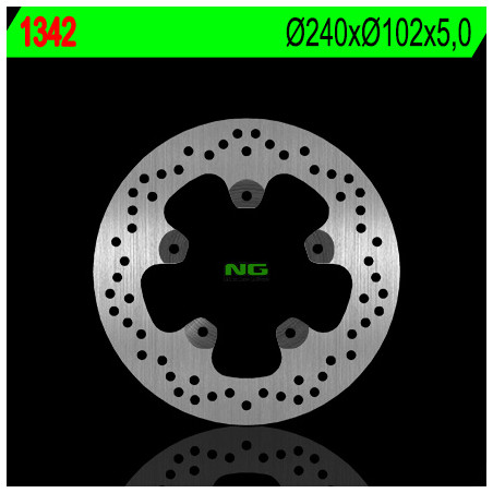 NG TARCZA HAMULCOWA TYŁ APRILIA 1200 CAPONORD '13-'15, DORSODURO 1200 '11-'14, PIAGGIO BEYERLY 300/350 '11-'15 (5X8,5MM)