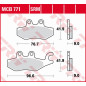 TRW ZF KLOCKI HAMULCOWE KH418 ORGANIC PIAGGIO BEVERLY 125 '10-, MEDELEY 125 '16-, MP3 125 '09-'12, X7 125 '08-'12