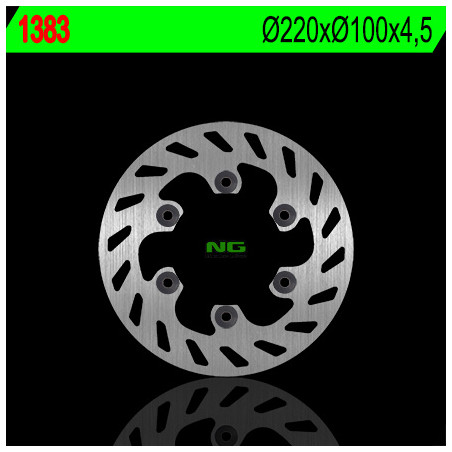 NG TARCZA HAMULCOWA TYŁ KAWASAKI KLX 300 R '97-'07 (220X100X4,5) (6X10,5MM)