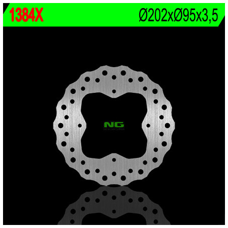 NG TARCZA HAMULCOWA PRZÓD/TYŁ ARCTIC CAT 250/300/350/400/450/500/550/650/700/1000, KYMCO 375/400/450/500/550/700 WAVE