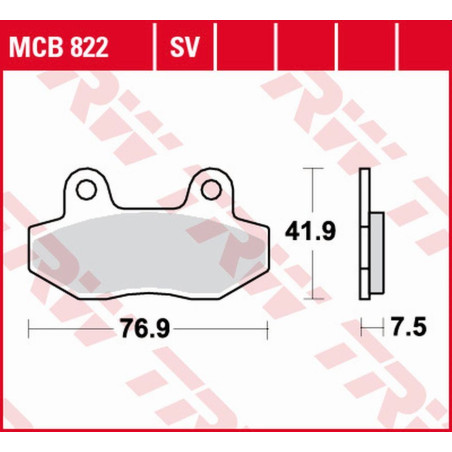 TRW ZF KLOCKI HAMULCOWE KH086 SINTER STREET HYOSUNG GT '03-'17, GV 125 '00-'17, XRX '99-'14, GT 250 '04-'14, GT 650 '04
