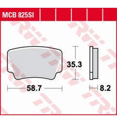 TRW ZF KLOCKI HAMULCOWE KH463 SINTER OFFROAD KTM SX-F/XC 450 ATV '08-'11, SX/XC 505 ATV '08-'13, XC 525 ATV '08-'13 TYŁ