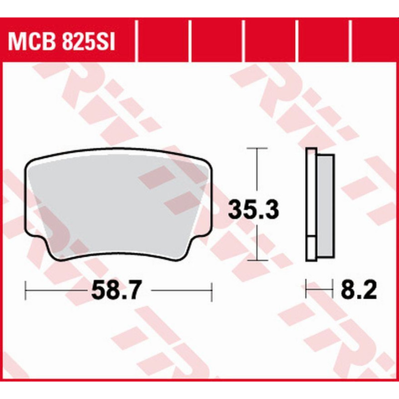TRW ZF KLOCKI HAMULCOWE KH463 SINTER OFFROAD KTM SX-F/XC 450 ATV '08-'11, SX/XC 505 ATV '08-'13, XC 525 ATV '08-'13 TYŁ