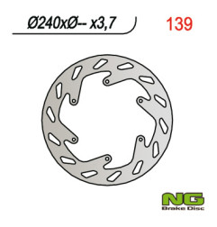 NG TARCZA HAMULCOWA PRZÓD KTM GS/EGS/LC4 (240x-x3,7)