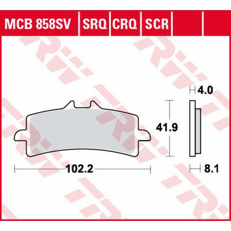 TRW ZF KLOCKI HAMULCOWE KH447 CARBON RACING APRILIA RSV4, V4 TUONO '15-, BMW HP4 1000 '12-'16, DUCATI DIAVEL 1200 '11-18 TRW ZF KLOCKI HAMULCOWE KH447 CARBON RACING APRILIA RSV4, V4 TUONO '15-, BMW HP4 1000 '12-'16, DUCATI DIAVEL 1200 '11-18