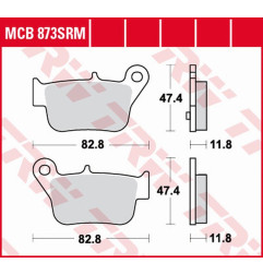 TRW ZF KLOCKI HAMULCOWE KH628 SINTER SYM MAX SYM 400 '11-, MAX SYM 600 '14-, TYŁ