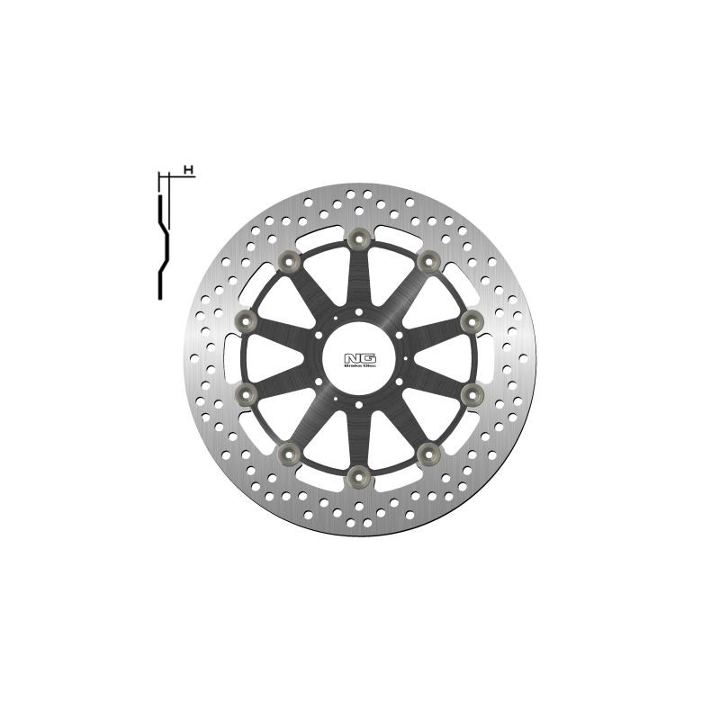 NG TARCZA HAMULCOWA PRZÓD HONDA XL 1000 V VARADERO '99-'13, CB 1100EX / ABS 14-18 (6X6,5MM) PŁYWAJĄCA