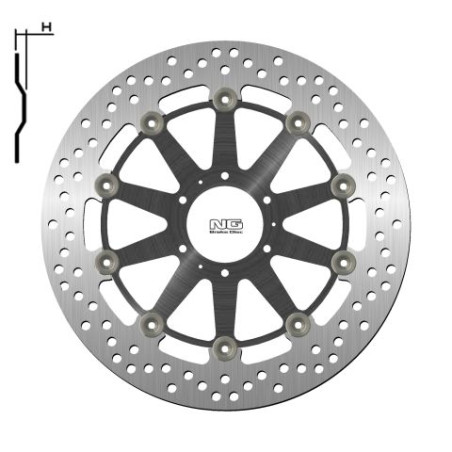 NG TARCZA HAMULCOWA PRZÓD HONDA XL 1000 V VARADERO '99-'13, CB 1100EX / ABS 14-18 (6X6,5MM) PŁYWAJĄCA