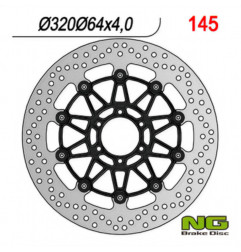 NG TARCZA HAMULCOWA PRZÓD DUCATI 916, BENELLI 750/899/900/1130 (320X64X4) (CZARNY ŚRODEK) (NA ZAMÓWIENIE)