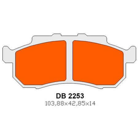 DELTA BRAKING KLOCKI HAMULCOWE KH476/KH477 PRZÓD TRIUMPH ROCKET III 2500 '19-'22, HONDA MUV 700 BIG RED '09,