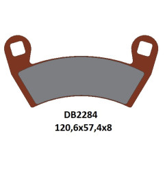 DELTA BRAKING KLOCKI HAMULCOWE KH656 PRZÓD POLARIS RANGER ELECTRIC '16-'22, SPORTSMAN 325 '14-'15, RANGER 570 '14-'22