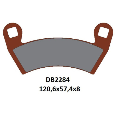 DELTA BRAKING KLOCKI HAMULCOWE KH656 PRZÓD POLARIS RANGER ELECTRIC '16-'22, SPORTSMAN 325 '14-'15, RANGER 570 '14-'22
