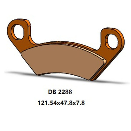 DELTA BRAKING KLOCKI HAMULCOWE KH742 TYŁ ARCTIC CAT PROWLER 812 PRO '19-'21, WILDCAT 1000 '19-'21