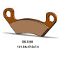 DELTA BRAKING KLOCKI HAMULCOWE KH742 TYŁ ARCTIC CAT PROWLER 812 PRO '19-'21, WILDCAT 1000 '19-'21