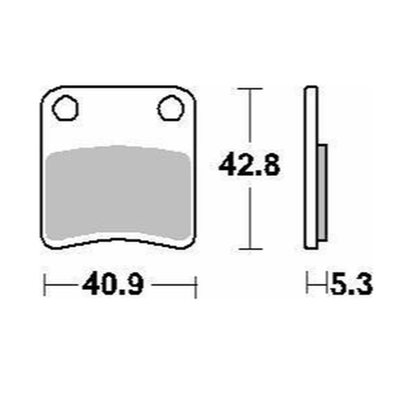 DELTA BRAKING KLOCKI HAMULCOWE KH257/2 APRILIA MANA 850 '08-'14, SRV 850 '12-'19, BMW C 600/650 '13-'21 DELTA BRAKING KLOCKI HAMULCOWE KH257/2 APRILIA MANA 850 '08-'14, SRV 850 '12-'19, BMW C 600/650 '13-'21