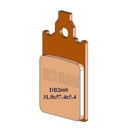 DELTA BRAKING KLOCKI HAMULCOWE KH116 PRZÓD APRILIA AF-1 50 '86-'92, YAMAHA DT 50R '97-'01, PIAGGIO FREE 50 '95-'01