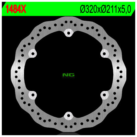 NG TARCZA HAMULCOWA PRZÓD HONDA CBF 500 '13-'20, CBF 650 '14-'15, CB 500X '13-'20, CB 500R '13-'20 (320X211X5) WAVE