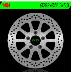 NG TARCZA HAMULCOWA PRZÓD HARLEY DAVIDSON 750/883/1200/1340/1450/1584/1600 (292X56,3X5) (5X8,5MM)
