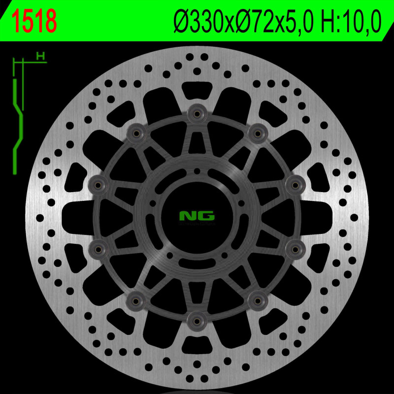 NG TARCZA HAMULCOWA PRZÓD DUCATI MULTISTRADA 1200 15-18 (330X72X5,0MM) (5X8,5MM) NG TARCZA HAMULCOWA PRZÓD DUCATI MULTISTRADA 1200 15-18 (330X72X5,0MM) (5X8,5MM)