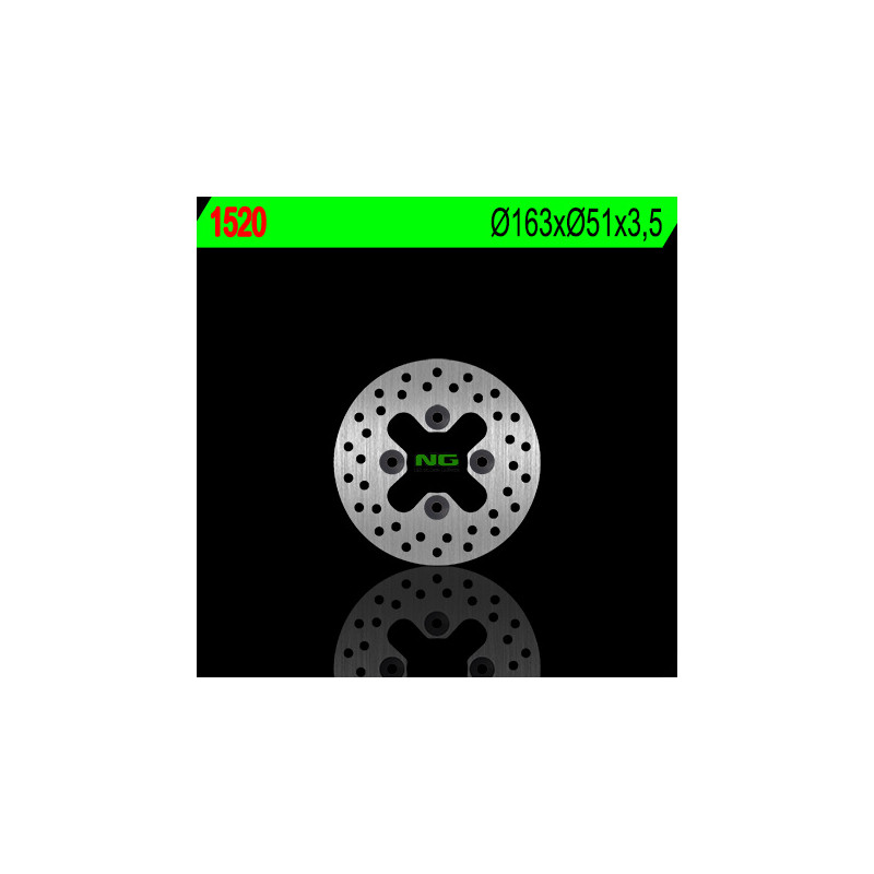 NG TARCZA HAMULCOWA PRZÓD KAWASAKI KFX 450R '08-'14, KSV 700 (163X51X3,5) (4X10,5MM) NG TARCZA HAMULCOWA PRZÓD KAWASAKI KFX 450R '08-'14, KSV 700 (163X51X3,5) (4X10,5MM)