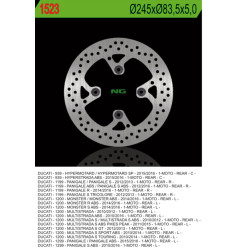 NG TARCZA HAMULCOWA TYŁ DUCATI MULTISTRADA 1200 10-16, MONSTER 1200 14-16, HYPERMOTORAD