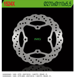 NG TARCZA HAMULCOWA TYŁ KAWASAKI GTR 1400 '07-'18 (270X110X5,5MM) (4 OTWORY 10,5MM) WAVE