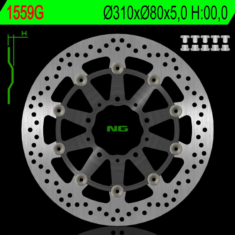 NG TARCZA HAMULCOWA PRZÓD KAWASAKI Z 1000 ABS 15-17, Z 1000 15-17, ZX6R 13-17, Z800 12-18, GTR 1400 07-18 NG TARCZA HAMULCOWA PRZÓD KAWASAKI Z 1000 ABS 15-17, Z 1000 15-17, ZX6R 13-17, Z800 12-18, GTR 1400 07-18