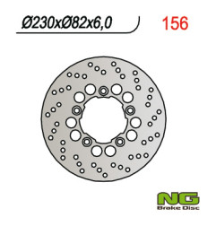 NG TARCZA HAMULCOWA TYŁ KAWASAKI ZX6R (95-97), ZX 7R (96-03), ZXR 750 (230x82x6)