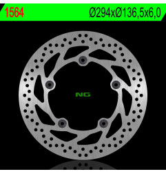 NG TARCZA HAMULCOWA TYŁ BMW K1200/1300 GT '09-'13 (294X136,5X6,0mm) (5X1,5mm)