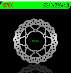 NG TARCZA HAMULCOWA PRZÓD KAWASAKI KLX 125 '03-'06, KLX 125 10-17, D-TRACKER 125 10-17 (240X96X4,0MM) (6X10,5MM) WAVE