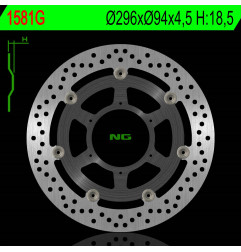NG TARCZA HAMULCOWA PRZÓD HONDA CBF 600 ABS '08-11, CBF 1000 ABS '06-16, CBR 250 ABS '11-16