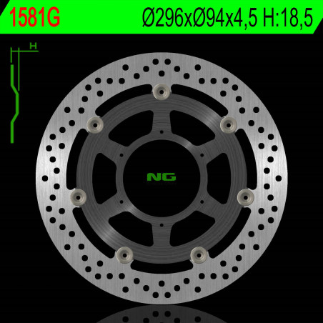 NG TARCZA HAMULCOWA PRZÓD HONDA CBF 600 ABS '08-11, CBF 1000 ABS '06-16, CBR 250 ABS '11-16