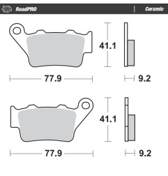 MOTO-MASTER KLOCKI HAMULCOWE KH208 / KH213 ROADPRO CERAMIC SERIES