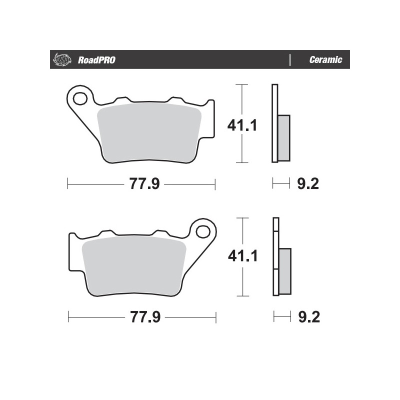 MOTO-MASTER KLOCKI HAMULCOWE KH208 / KH213 ROADPRO CERAMIC SERIES