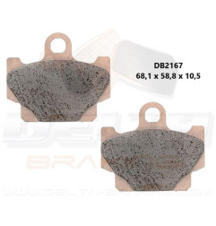 DELTA BRAKING KLOCKI HAMULCOWE PRZÓD KH81 - ZASTĘPUJĄ DB2167MX-D I DB2167QD-D YAMAHA XV 250 VIRAGO '89-'94